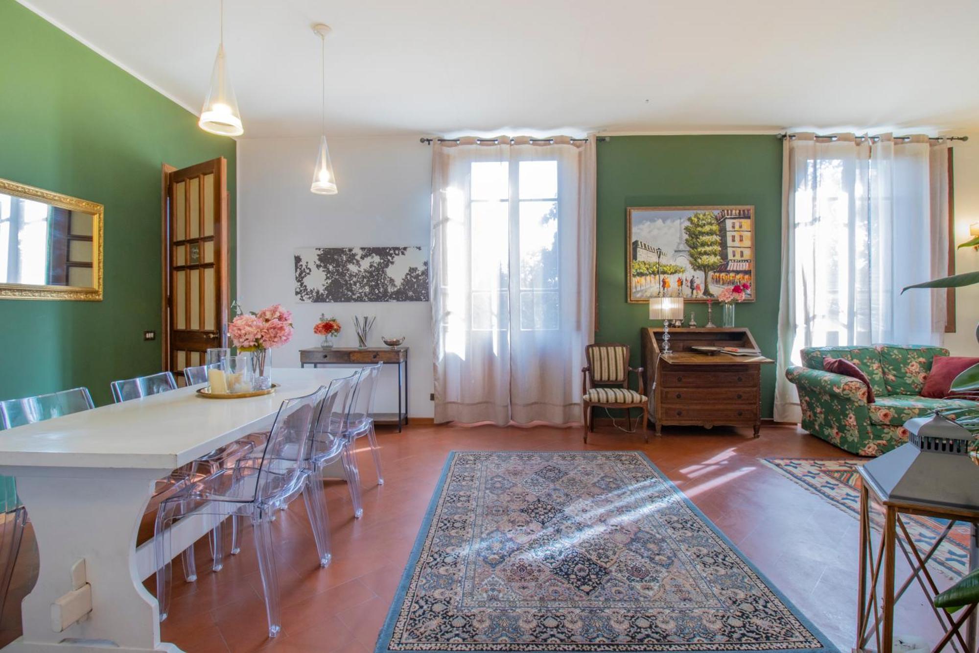 Villa Lia - Apartment In Villa With Private Garden And Pool Firenze Bagian luar foto